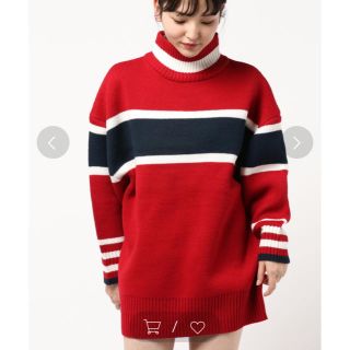 マウジー(moussy)のマウジー SW COLOR BLOCKED ミニワンピース(ミニワンピース)