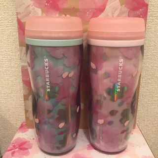 スターバックスコーヒー(Starbucks Coffee)の専用 スターバックス SAKURA 2019 ボトルピンク ボトルブルー ペア(タンブラー)