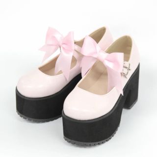 Ank Rouge - 最終価格♡ankrouge 厚底リボンシューズ 新品未使用