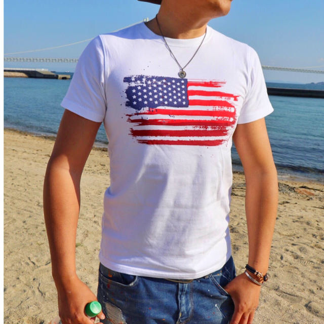 RVCA(ルーカ)の新品☆LUSSO SURF 星条旗Tシャツ M☆L ２枚セット メンズのトップス(Tシャツ/カットソー(半袖/袖なし))の商品写真