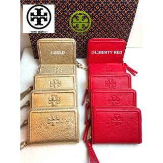 トリーバーチ(Tory Burch)のトリーバーチ ゴールド THEA コインケース カードケース キーリング付(コインケース)