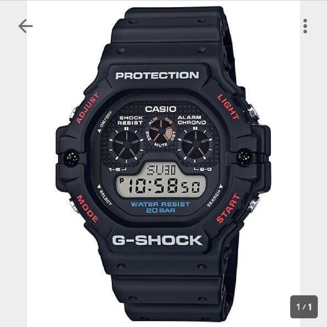 G-SHOCK(ジーショック)のDW-5900-1JF 未使用 完品 メンズの時計(腕時計(デジタル))の商品写真