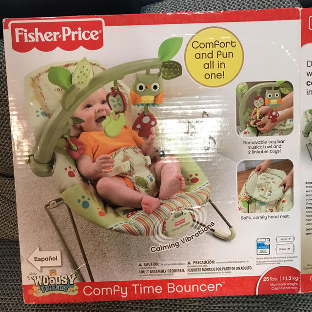 Fisher-Price(フィッシャープライス)のバウンサー フィッシャープライス キッズ/ベビー/マタニティの寝具/家具(ベビーベッド)の商品写真