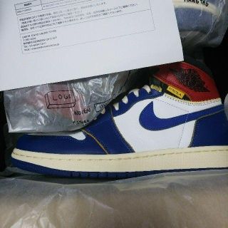 ナイキ(NIKE)の24 union jordan blue ユニオン ジョーダン 青(スニーカー)