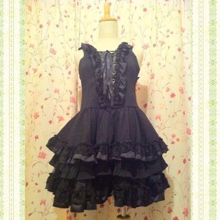 エイチナオト(h.naoto)のSALE♡H.Jelly 黒ワンピ(ミニワンピース)