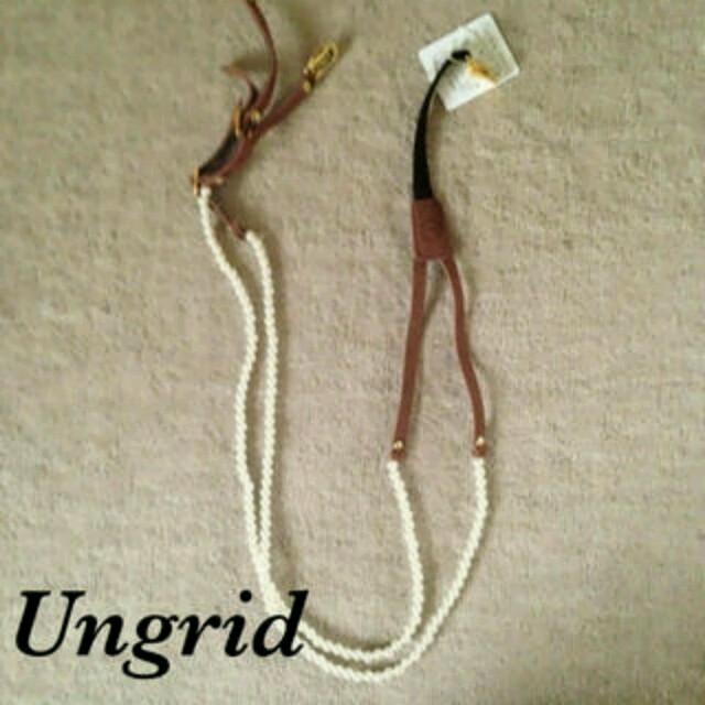 Ungrid(アングリッド)のアングリッド パールサスペンダー レディースのファッション小物(サスペンダー)の商品写真