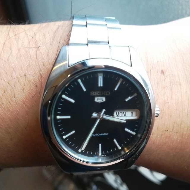 SEIKO(セイコー)のSEIKO SEIKO5 デイデイト 自動巻 裏スケルトン   メンズの時計(腕時計(アナログ))の商品写真