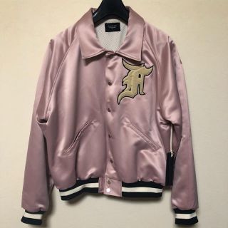 フィアオブゴッド(FEAR OF GOD)のFEAR OF GOD 5th サテン コーチジャケット ピンク ブルゾン(ナイロンジャケット)