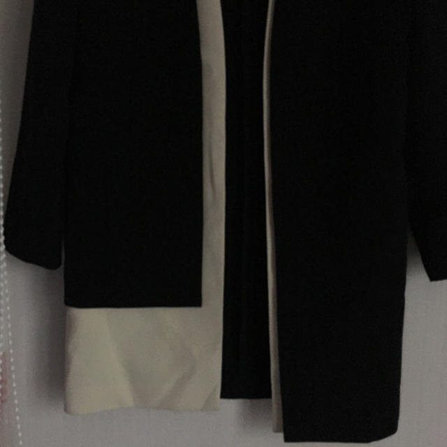 A-81)襟なしコート(M)LUIVALTA レディースのジャケット/アウター(ガウンコート)の商品写真