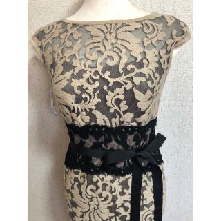 タダシショウジ(TADASHI SHOJI)の専用 希少 新品 0 タダシショージ ワンピース ドレス 花柄総レース(ひざ丈ワンピース)