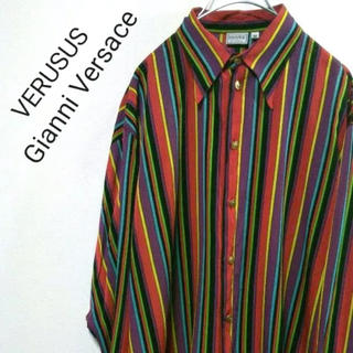 ジャンニヴェルサーチ(Gianni Versace)のGianni Versace "VERUSUS" stripe shirt(シャツ)