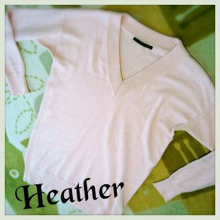 ヘザー(heather)のHeatherニットワンピース(ミニワンピース)