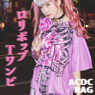 エーシーディーシーラグ(ACDC RAG)のとあ様専用 acdc rag /ロリポップワンピース Tシャツ サブカル(ミニワンピース)