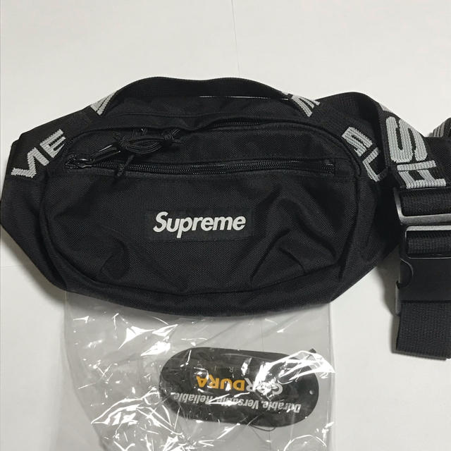 supreme 18ss waist bag black