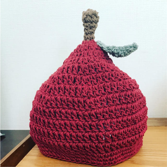 どんぐり帽子 ドングリフルーツ帽子 32cm〜 wool 100%