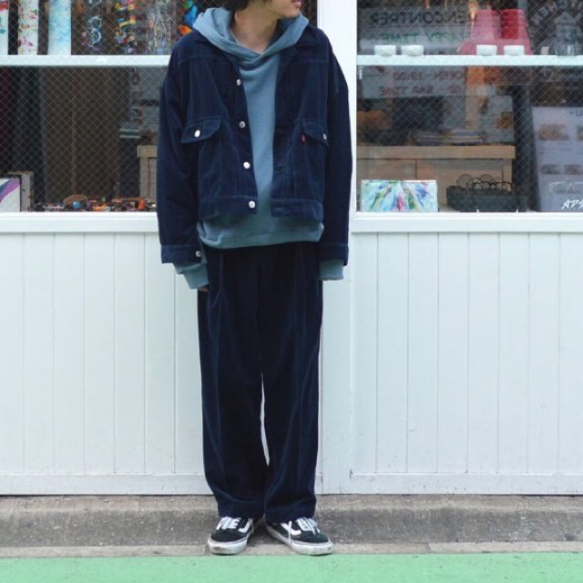 neon sign コーデュロイ 黒 セットアップ 菅田将暉着用 消費税無し