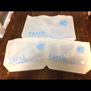 アースミュージックアンドエコロジー(earth music & ecology)のearth ショップ袋3枚セット(ショップ袋)