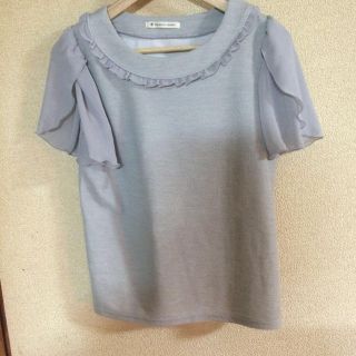 マジェスティックレゴン(MAJESTIC LEGON)のフリル付トップス(Tシャツ(半袖/袖なし))