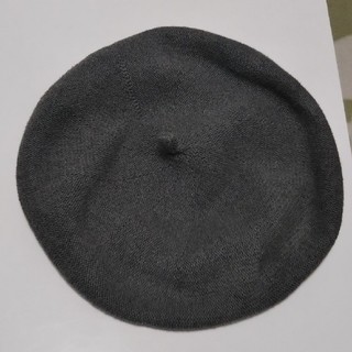 専用/コットン100%グレーベレー帽(ハンチング/ベレー帽)