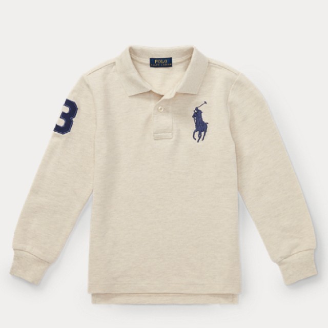 Ralph Lauren(ラルフローレン)の新品未使用 タグ付き【ラルフローレン】長袖 ポロシャツ キッズ/ベビー/マタニティのキッズ服男の子用(90cm~)(Tシャツ/カットソー)の商品写真