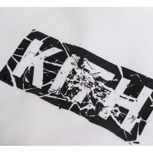 【Sサイズ】KITH SPLINTERED LOGO TEE - WHITE メンズのトップス(Tシャツ/カットソー(半袖/袖なし))の商品写真