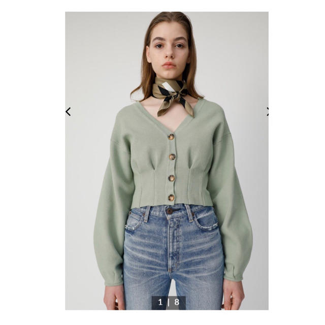 moussy(マウジー)のmoussy V NECK SHORT カーディガン レディースのトップス(カーディガン)の商品写真