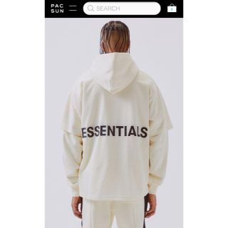 フィアオブゴッド(FEAR OF GOD)のfog essentials Vネックメッシュ半袖Tシャツ Mサイズ 白 新品(Tシャツ/カットソー(半袖/袖なし))