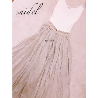 スナイデル(SNIDEL)のsnidel☆新品リネンコンビニットワンピース(ロングワンピース/マキシワンピース)