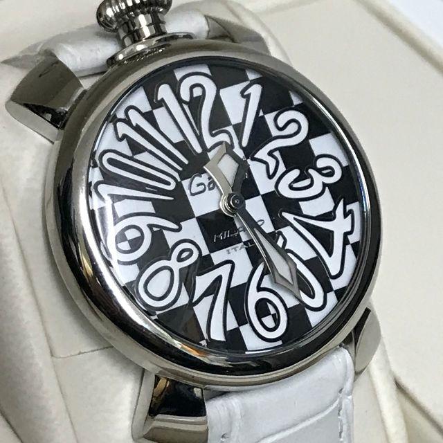ガガミラノ　腕時計　美品　チェック文字盤　リミテッドエディション