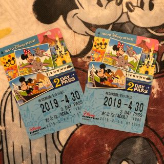 ディズニーリゾートライン 2day PASS 大人2枚(その他)