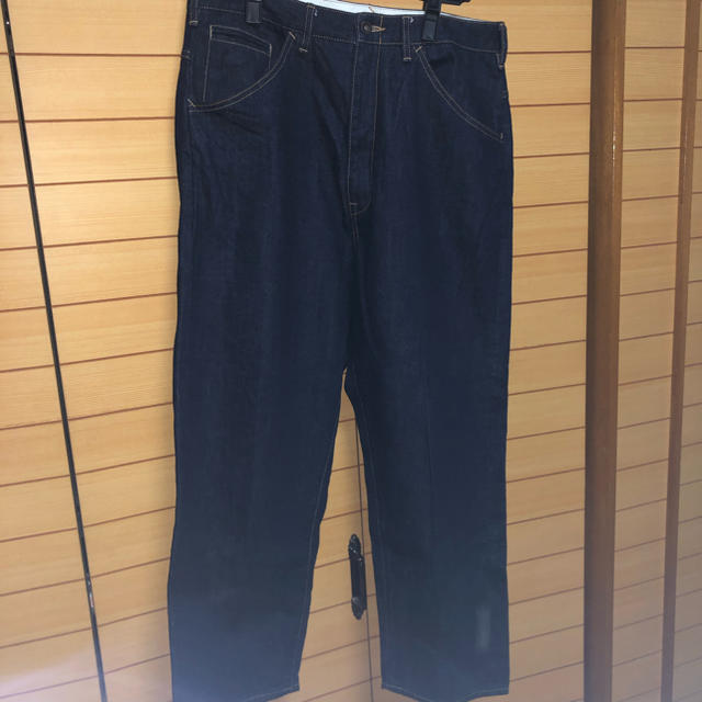 bukht big denim pants one wash indigo L