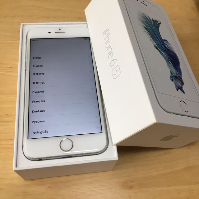 美品 iPhone 6s Silver 128 GB SIMフリー