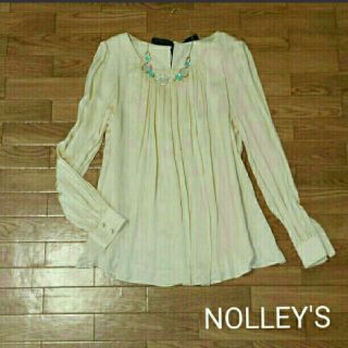 ノーリーズ(NOLLEY'S)の美品＊上質リボンプリーツブラウス＊長袖＊ノーリーズ＊(シャツ/ブラウス(長袖/七分))