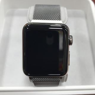 アップルウォッチ(Apple Watch)の(純正品)Apple Watch series3 セルラー 38mm ステンレス(腕時計(デジタル))