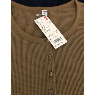 ユニクロ(UNIQLO)の土日限定セール ワッフル ヘンリーネックT (Tシャツ(長袖/七分))