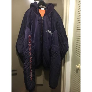 バレンシアガ(Balenciaga)のVetements ヴェトモン TFD ボンバー MA-1 Mサイズ(ブルゾン)