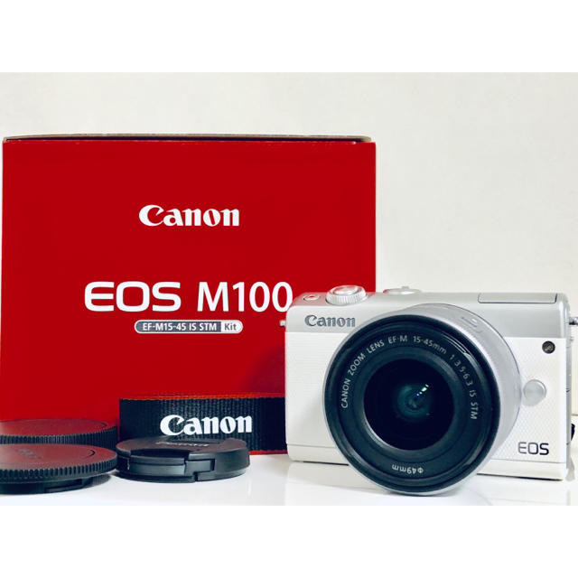 【値下げ、新品未開封、最安値】 EOS M100 EF-M15-45 Canonキヤノン