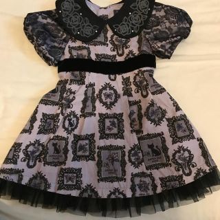 アナスイミニ(ANNA SUI mini)の1回着用 アナスイミニ ワンピース 110 Sサイズ(ワンピース)