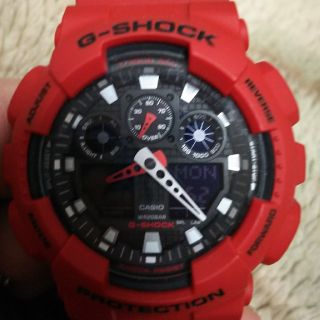 ジーショック(G-SHOCK)のGショック GA-100B レッド(腕時計(アナログ))