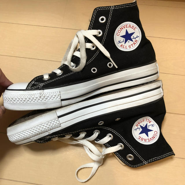 CONVERSE(コンバース)のコンバース ハイカット 黒 レディースの靴/シューズ(スニーカー)の商品写真