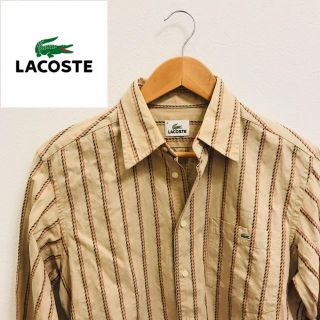 ラコステ(LACOSTE)の【即発送】ラコステ LACOSTE シャツ 長シャツ ストライプ(シャツ)