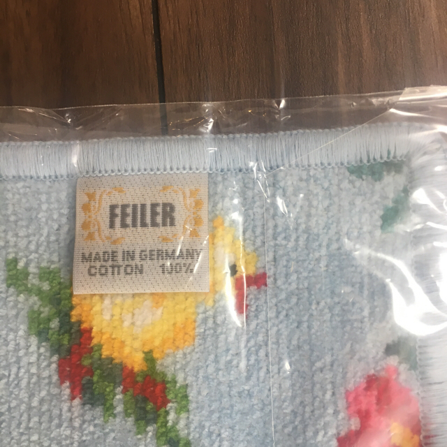 FEILER(フェイラー)のフェイラー スタイ タオル地  青 キッズ/ベビー/マタニティのこども用ファッション小物(ベビースタイ/よだれかけ)の商品写真