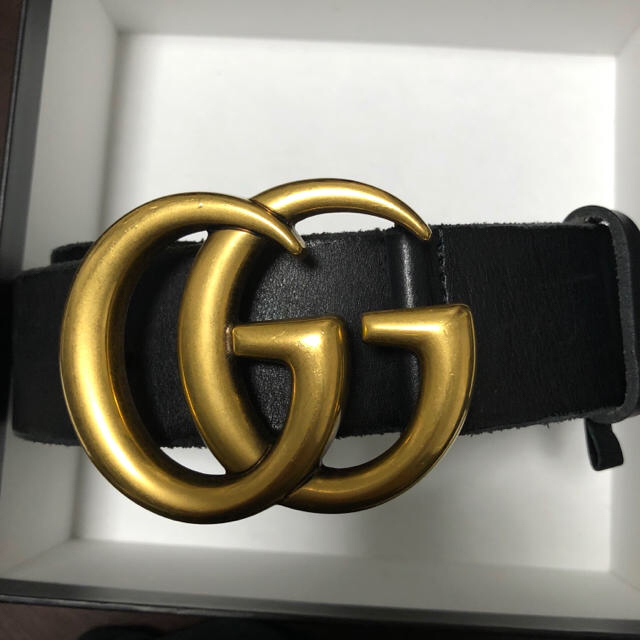 Gucci(グッチ)のGUCCI ベルト GG 金 ゴールド 定価8万円！最高級モデル！ メンズのファッション小物(ベルト)の商品写真