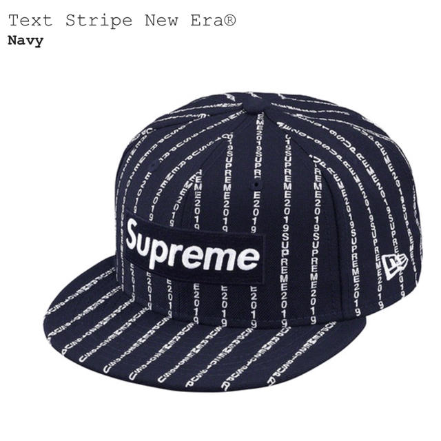 Text Stripe New Era ネイビー 8