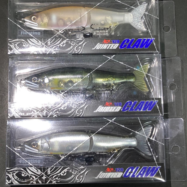 ガンクラフト ジョインテッドクロー 128 F 3色セット 国内外の人気