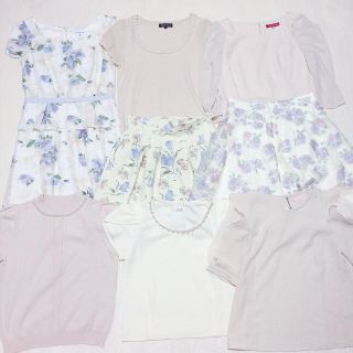 アプワイザーリッシェ(Apuweiser-riche)の春夏お洋服♡12点まとめ売り(*´-`)イエローベージュ系(ひざ丈ワンピース)