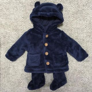 ベビーギャップ(babyGAP)のbaby GAP くま耳 ボア パーカー セット(ジャケット/コート)