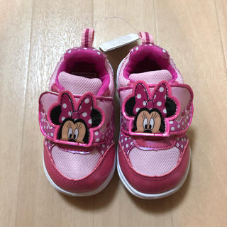 ディズニー(Disney)のスニーカー ミニー ピンク 女の子 靴 14cm 西松屋 ディズニー 新品 タグ(スニーカー)