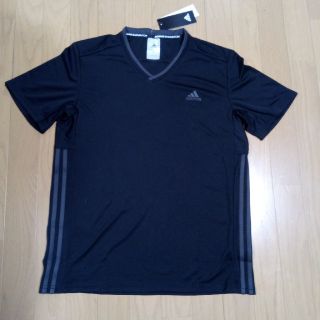 アディダス(adidas)のアディダス　Tシャツ　サイズL　未使用　着痩せ効果　バドミントン(Tシャツ/カットソー(半袖/袖なし))