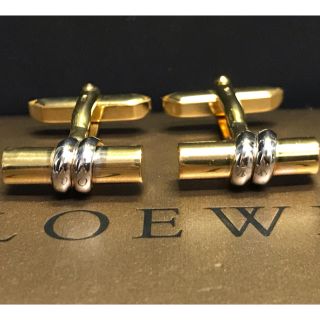 ロエベ(LOEWE)のロエベ ゴールドバー シルバー カフス カフリンクス(カフリンクス)